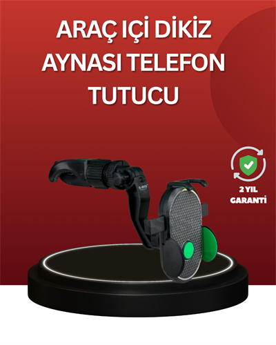 Ayarlanabilir Kıskaçlı Dikiz Aynası Telefon Tutucu Tüm Telefonlarla Uyumlu