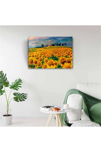 Ayçiçek Tarlası Canvas Tablo (50x70)