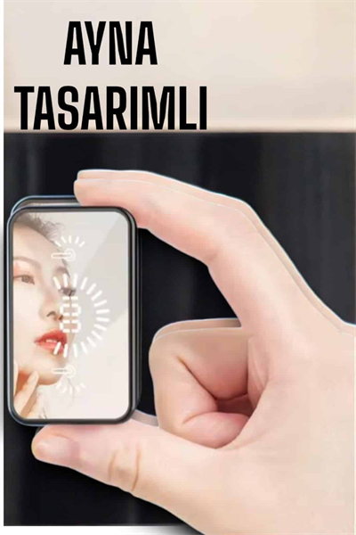 Aynalı Bluetooth Kulaklık Telefon Standlı Dijital Göstergeli