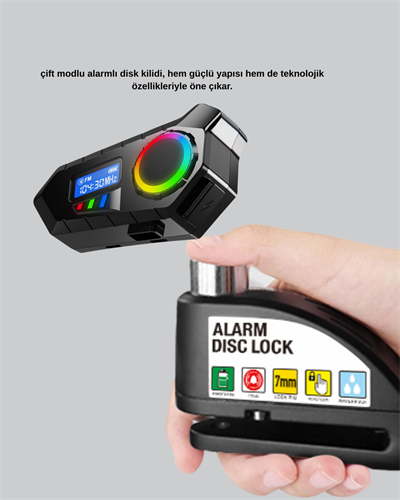 BLUETOOTH 5.4 KABLOSUZ İNTERKOM+ MOTOR DİSK KİLİDİ