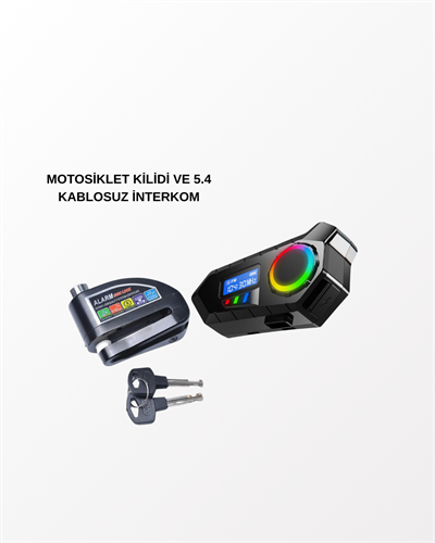 BLUETOOTH 5.4 KABLOSUZ İNTERKOM+ MOTOR DİSK KİLİDİ