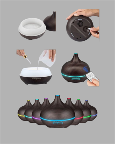 BN01 Uçucu Yağ Uyumlu Renkli LED Işıklı Nemlendirici