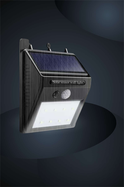 Bahçe Aydınlatma Sensörlü Güneş Enerjili Duvar Lambası 40 Led Işık