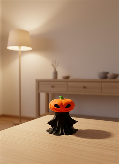 Balkabağı Figür 9cm Cadılar Bayramı Dekoratif Biblo