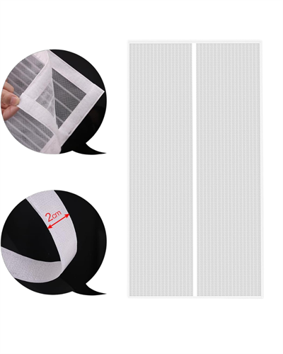 Balkon Kapısı Mıknatıslı Sineklik Çift Taraflı Bant Hediyeli File Perde