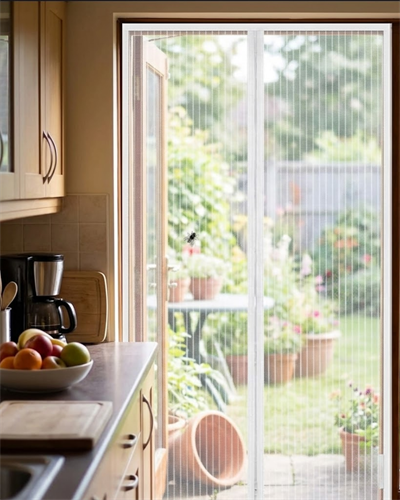 Balkon Kapısı Mıknatıslı Sineklik Çift Taraflı Bant Hediyeli File Perde