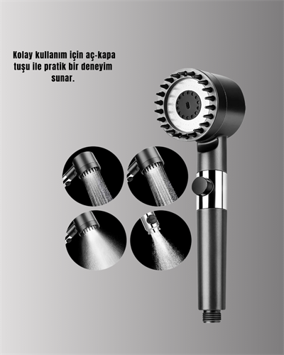 Banyo İçin Filtreli Duş Başlığı Pratik Kullanım
