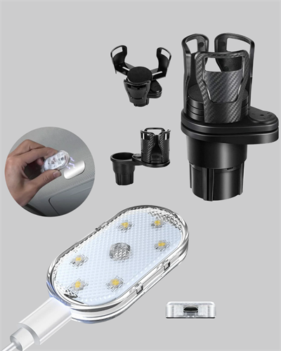 Bardak Tutucu ve Manyetik LED Ambiyans Işığı 2’li Set