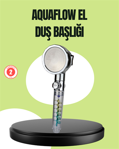 Basınçlı El Duşu Başlığı – Döner Pervaneli, Göz Kamaştıran Yağmur Etkisi