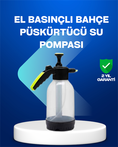 Basınçlı Manuel Köpük Pompası 2L Ayarlanabilir Sprey Başlıklı Temizlik
