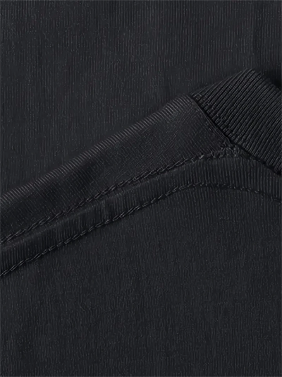 Baskılı Oversize Bisiklet Yaka T-shirt - Siyah