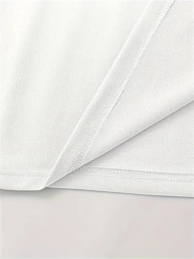 Baskılı Oversize Bisiklet Yaka T-shirt - Beyaz