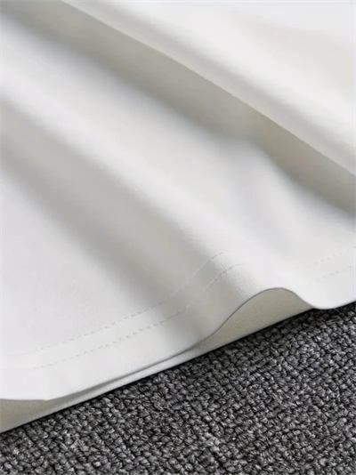 Baskılı Oversize Bisiklet Yaka T-shirt - Beyaz