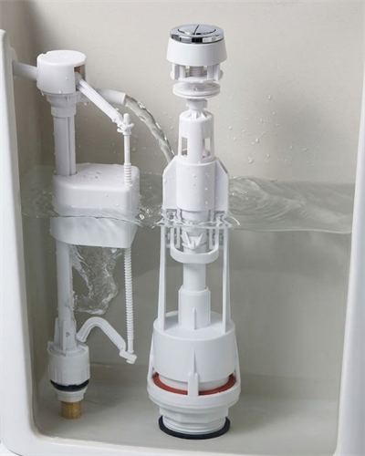 Basmalı Klozet Rezervuar İç Mekanizması Ayarlanabilir Su Seviyeli Tahliye Sistemi