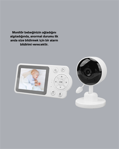 Bebek Monitörü Cry Detection ve HD Gece Görüş Destekli
