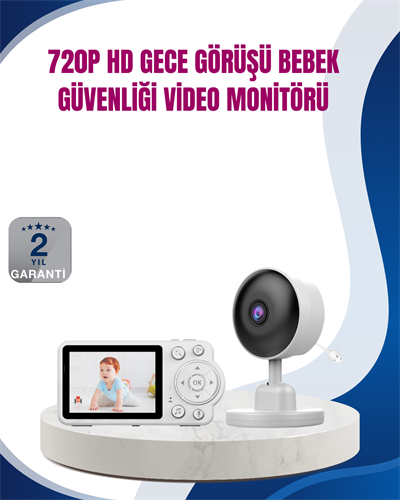 Bebek Monitörü Cry Detection ve HD Gece Görüş Destekli