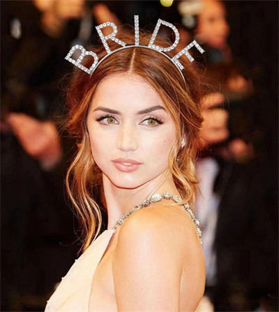 Bekarlığa Veda Kristal Taşlı Gümüş Bride Tacı