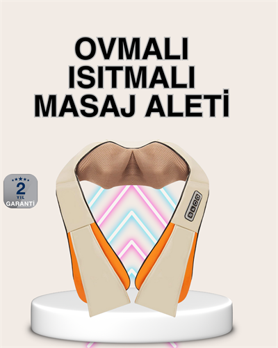 Bel Omuz Boyun Masaj Aleti Ovmalı Isıtmalı Kas Yorgunluğu Giderici