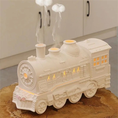 Beyaz Renk Tren Tasarımlı Hava Nemlendirici