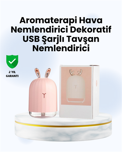Beyaz Renk Ultrasonik Hava Nemlendirici ve Aromaterapi Difüzörü