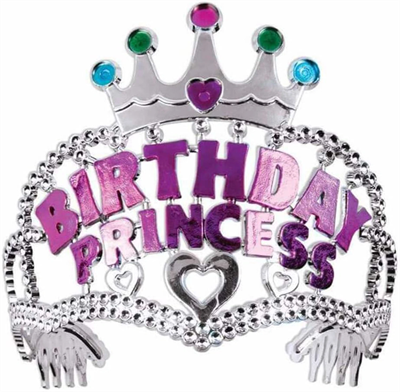 Birthday Princess Yazılı Çocuk Parti Tacı