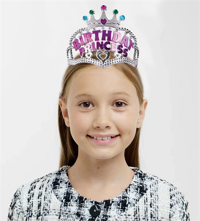 Birthday Princess Yazılı Çocuk Parti Tacı