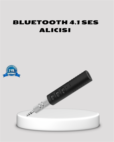 Bluetooth 4.1 Müzik Alıcısı 3.5mm Aux Girişli Mini Kablosuz Adaptör