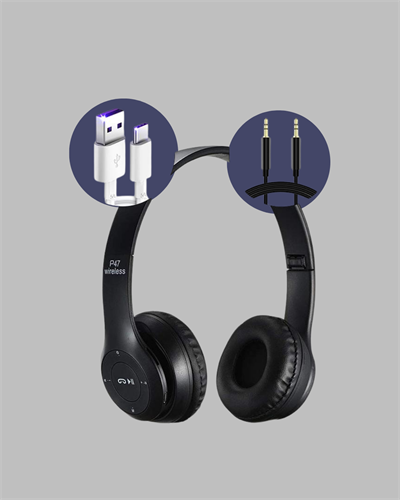 Bluetooth 5.0 Kablosuz Kulak Üstü Kulaklık | Stereo Ses ve Katlanabilir Tasarım