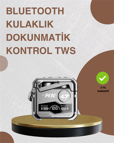 Bluetooth 5.0 Kulak İçi Kablosuz Kulaklık – Dokunmatik Kontrol, Düşük Gecikme