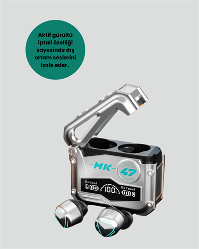 Bluetooth 5.0 Kulak İçi Kablosuz Kulaklık – Dokunmatik Kontrol, Düşük Gecikme