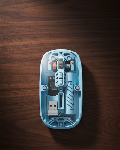 Bluetooth 5.2 Destekli Mavi Pilli Kablosuz Mouse