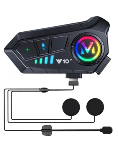 Bluetooth 5.3 Kask İçi Intercom Kulaklık 1000 m Mesafe 1000 mAh