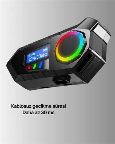 Bluetooth 5.4 Kablosuz Hoparlör IP65 Su Geçirmez ve 40 Saat Uzun Pil Ömürlü