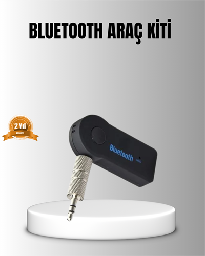 Bluetooth AUX Araç Kiti Eller Serbest Müzik Çalar Dahili Mikrofonlu