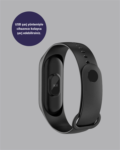 Bluetooth Akıllı Bileklik Spor Modlu Kalp Atış Takipli Uyku Analizli