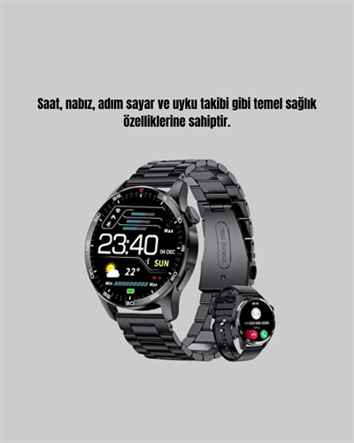 Bluetooth Akıllı Saat – Nabız, Adım Sayar, Uyku Takibi ve Spor Modlarıyla Akıllı Yaşam Asistanı