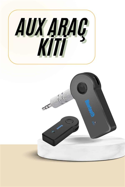 Bluetooth Araç Kiti Aux Çıkışlı  Telefon Müzik Alıcı Tüm Cihazlara Uyumlu