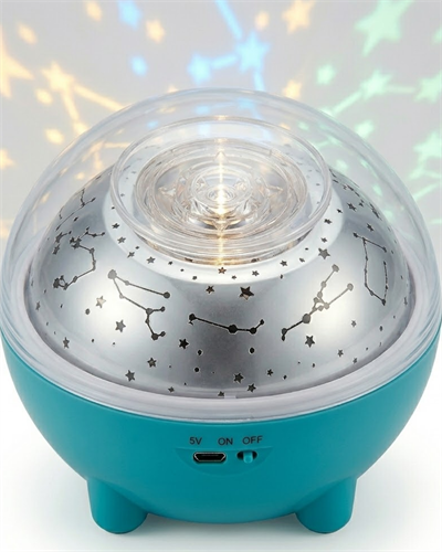 Bluetooth Bağlantılı Gece Lambası Yıldız Projeksiyon Işığı 7 Renk Efekti ve Zamanlayıcı Fonksiyonlu