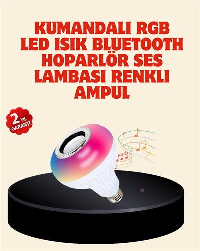 Bluetooth Bağlantılı RGB LED Ampul – Şık ve Fonksiyonel