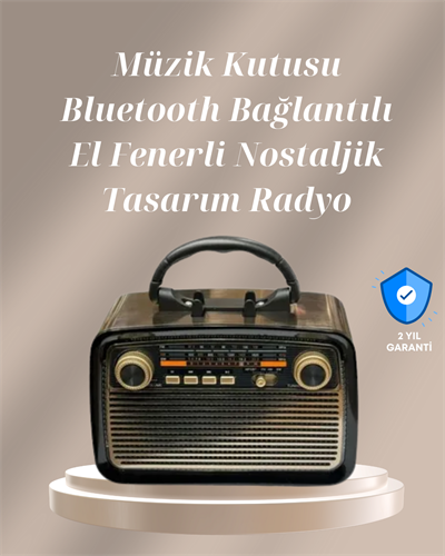 Bluetooth Bağlantılı Taşınabilir Hoparlör – FM/AM Radyo Özellikli, Şarj Edilebilir Batarya, 1 kg