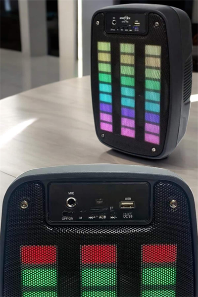 Bluetooth Hoparlör RGB Işıklı USB SD Kart Girişli Taşınabilir