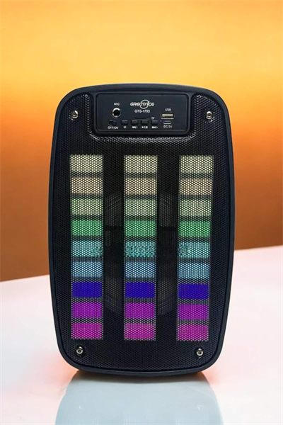 Bluetooth Hoparlör RGB Işıklı USB SD Kart Girişli Taşınabilir