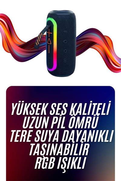 Bluetooth Hoparlör Uzun Pil Ömrü Taşınabilir Yüksek Ses Kaliteli