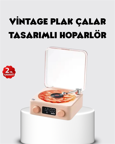 Bluetooth Hoparlörlü Gece Lambası Dijital Saatli Şeffaf Su Dalgası Işıklı Dekoratif