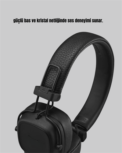 Bluetooth Kablosuz Kulak Üstü Kulaklık Katlanabilir Konforlu ve Şık Tasarımlı