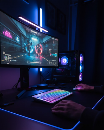 Bluetooth Klavye Mouse Seti Aydınlatmalı Türkçe Q Ergonomik Tasarım