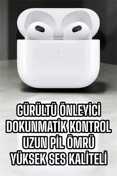 Bluetooth Kulaklık 3.Nesil Kablosuz Uzun Pil Ömrü Dokunmatik Kontrol