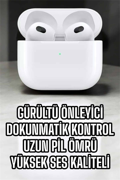 Bluetooth Kulaklık 3.Nesil Kablosuz Uzun Pil Ömrü Dokunmatik Kontrol