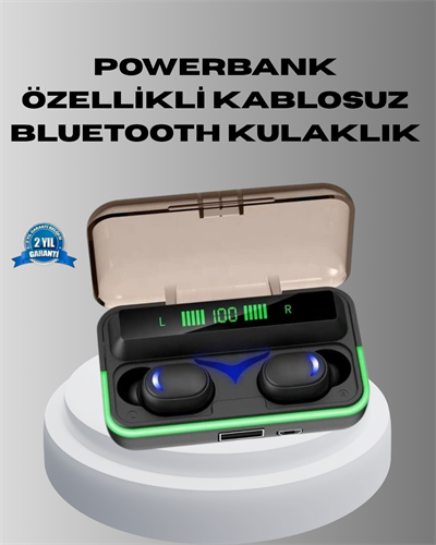 Bluetooth Kulaklık 800mAh Powerbank Düşük Gecikmeli