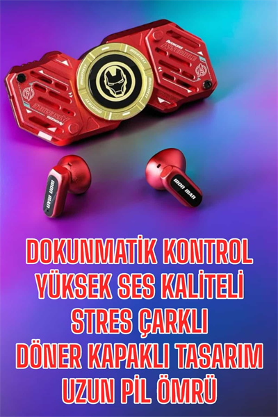 Bluetooth Kulaklık Stres Çarklı Döndürülebilir Uzun Şarj Süreli Oyuncu Kulaklığı